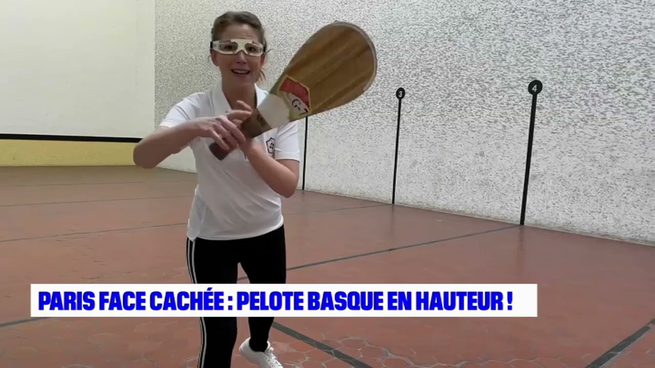 ARIANE A TESTE LA PELOTE BASQUE A PARIS !