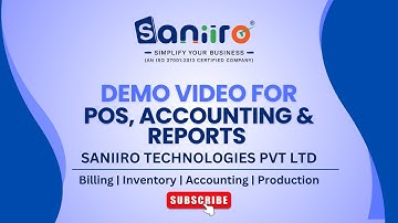 Saniiro Demo | POS, Accounting & Reports – All-in-One Business Solution