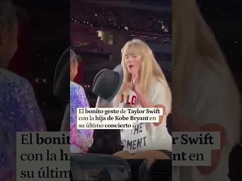 Taylor Swift le da un abrazo a la hija de Kobe Bryant