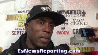 Andre Berto: Andre Ward has been GREAT HELP. Has HELPED me EsNews