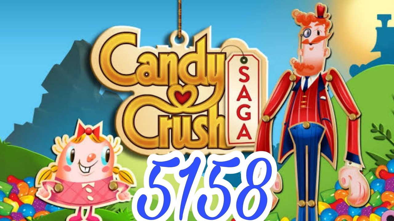 Candy Crush Saga level 5158 complete 