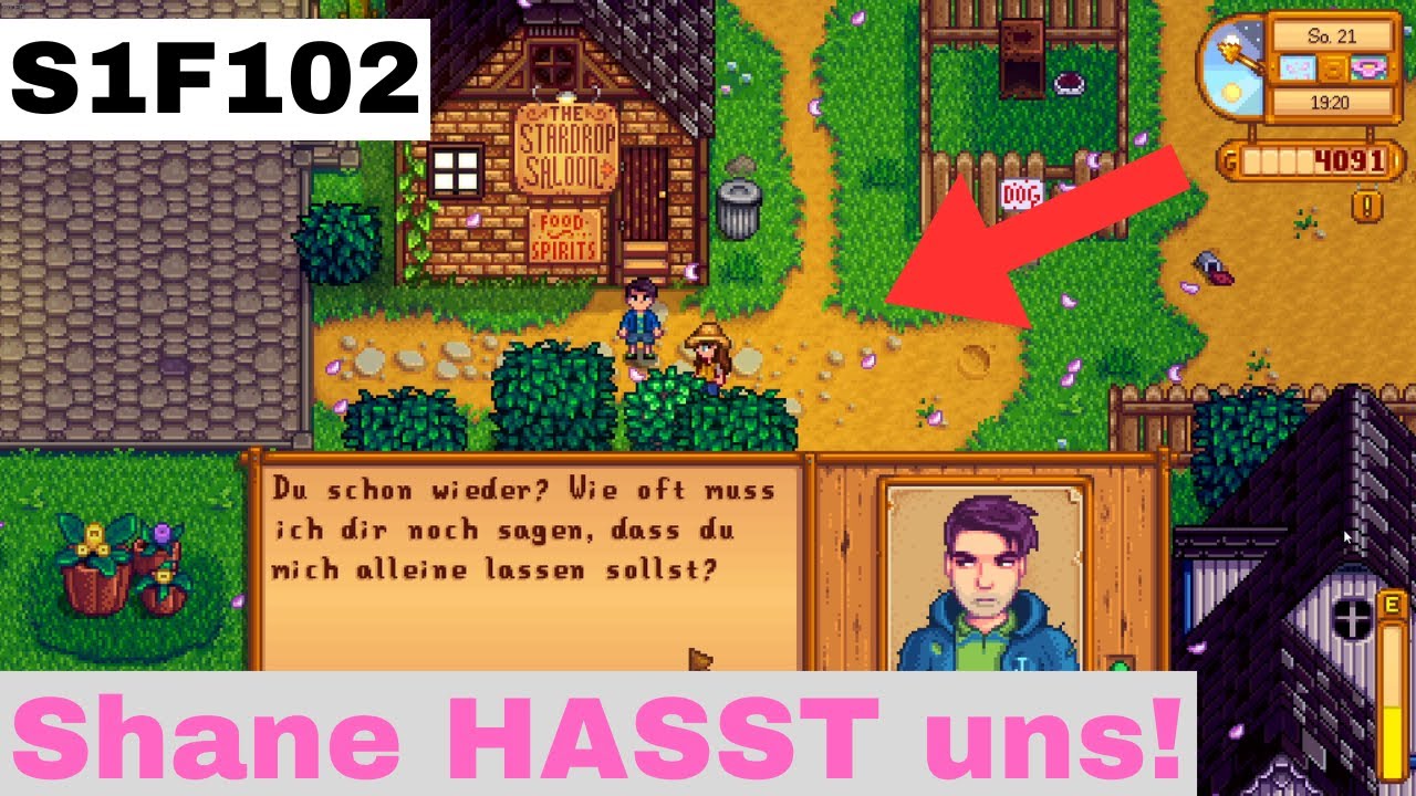 Shane hasst uns so sehr das er uns DROHT! HILFE!  Stardew Valley [1.6]  S1F102