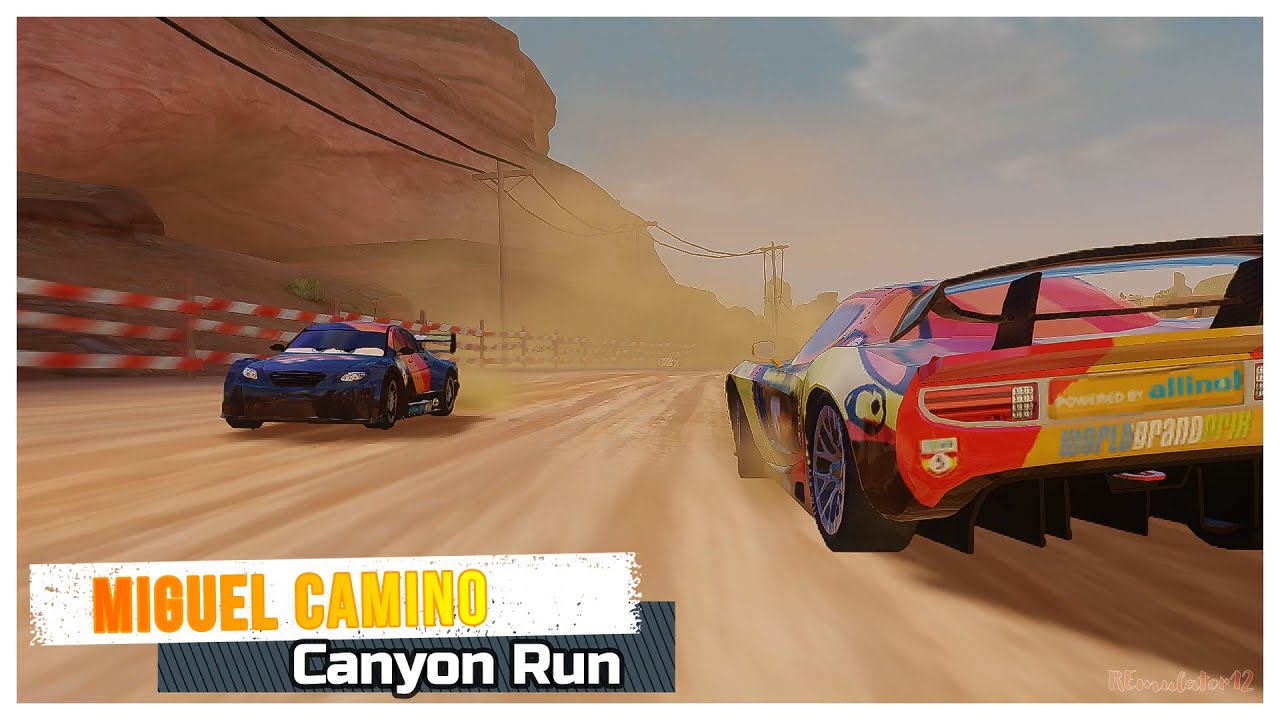 Cars 2 The Video Game | Miguel Camino - Race Mode | Canyon Run 5 Laps ...