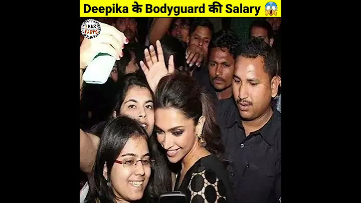 Deepika Padukone के  Bodyguard की Salary 😱 #shorts #ytshorts