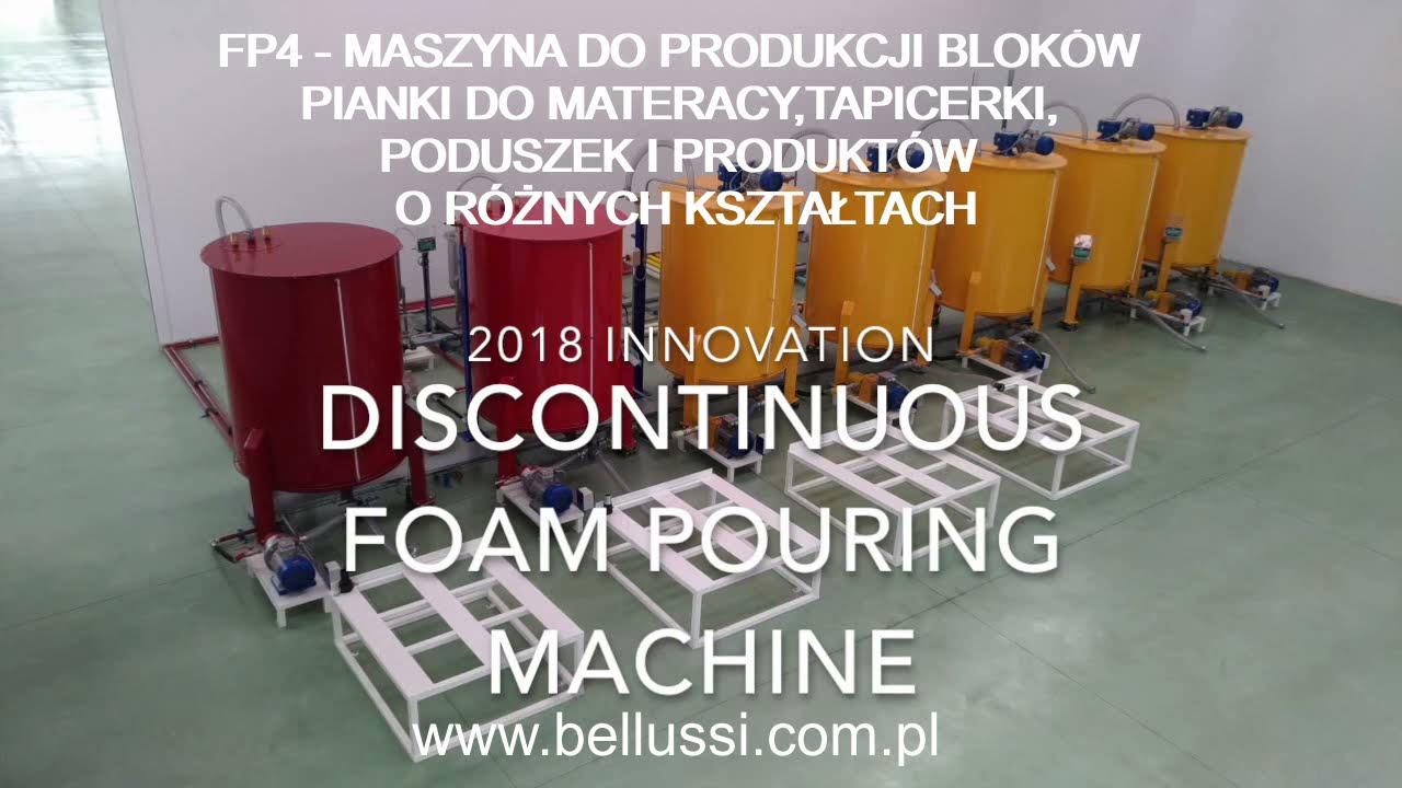 Bellussi | Linia do produkcji bloków pianki do mebli tapicerowanych, materacy i poduszek