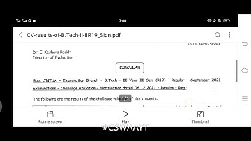 JNTUA Challenge Valuation Results of B.Tech 2-2 Sem (R19) Regular Sep 2021 Exams