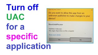 How To Launch a Specific Application without a UAC User Account Control Prompt screenshot 5