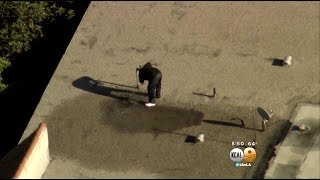 Pursuit Suspect On Culver City Rooftop Surrenders After High-Speed Chase, Stand-Off