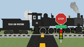 Clone High - Texas and Western 54 and 56 pass the Railroad Crossing