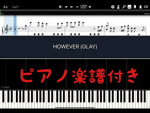 【ピアノ楽譜】HOWEVER ／GLAY