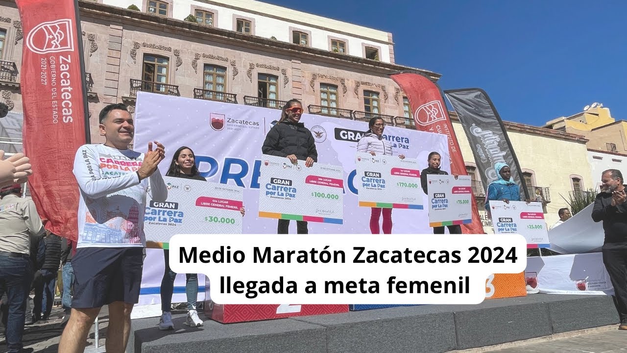 Medio Maratón Zacatecas 2024 Gran carrera por La Paz | Llegada a meta ...