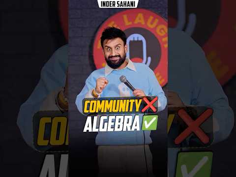 Community❌Algebra ✅  #standupcomedy #funny #jokes