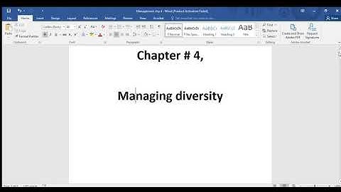 Managing Diversity, Chapter 4, Part 1, Principles of Management, Stephen P. Robbins