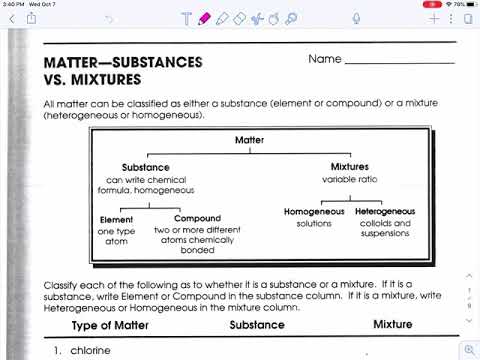 Matter: Substances vs. Mixtures - YouTube matter-substances-vs-mixtures-youtube