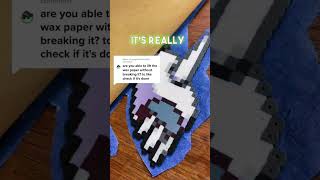 CHECK your Pokemon Pixel perler melt while its HOT!