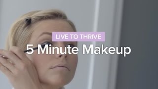 5 Minute Makeup Routine @LivingWithLeah