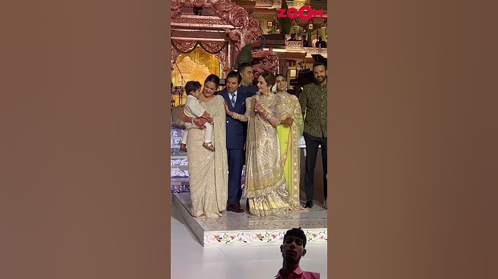 Akash Ambani's son Prithvi FALLS on stage in front of media during Anant-Radhika's reception #news