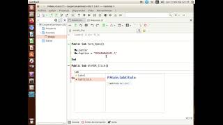Programando en  Gambas 3 sobre Ubuntu 16.04