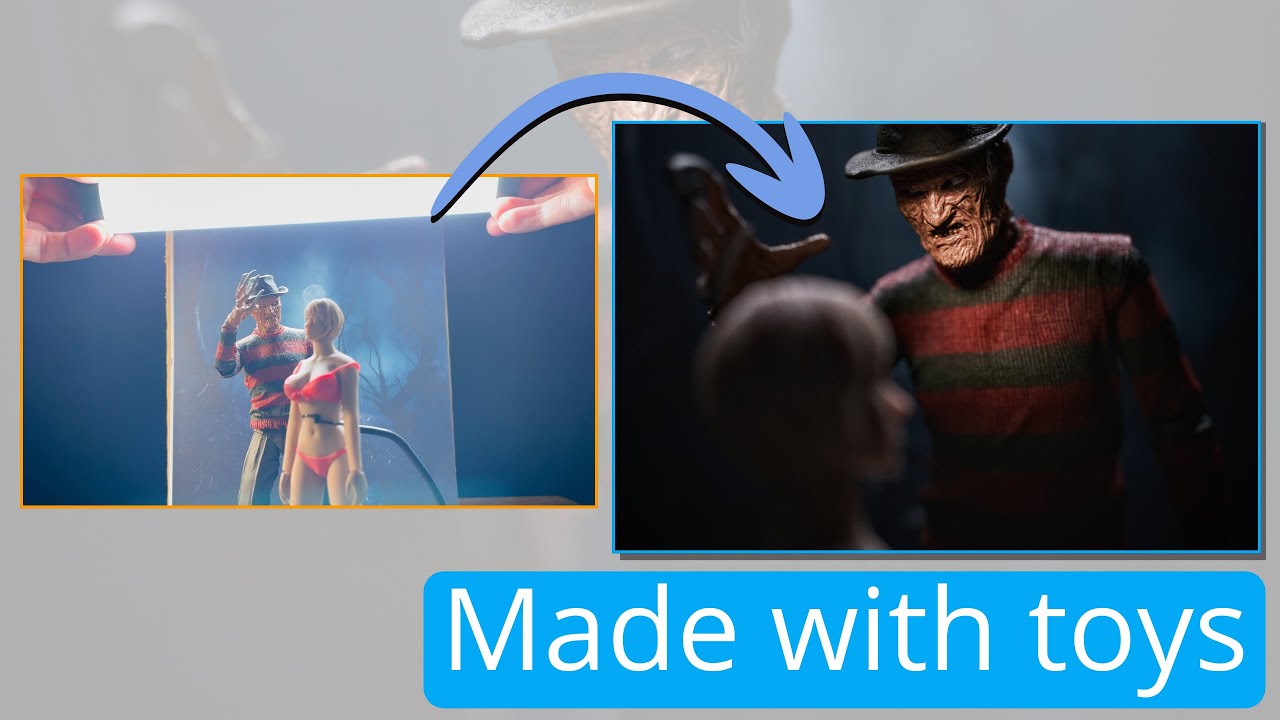 Freddy Krueger Toy Photography Scene Tutorial - YouTube
