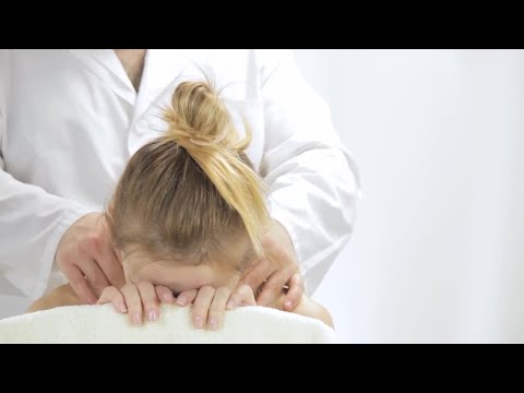 Young Woman Enjoying Relaxing Massage Stock Video