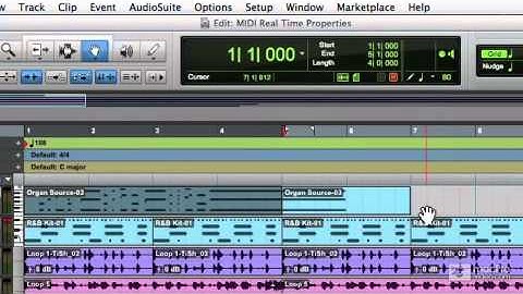 Pro Tools 10 112: Advanced Editing Techniques - 24 MIDI Real-time Properties Overview