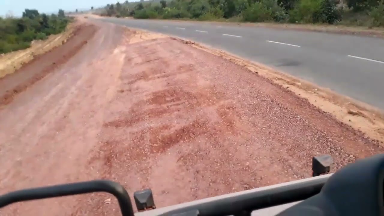 Soil compactor rolling GSB top layer