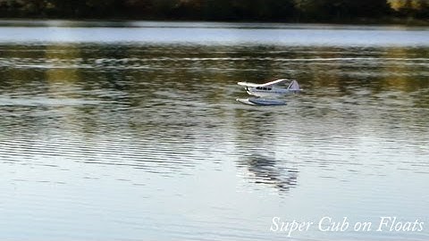 HobbyZone Super Cub On  Floats With Customized  Water Rudder