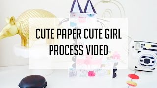 Crate Paper Cute Girl Process Video
