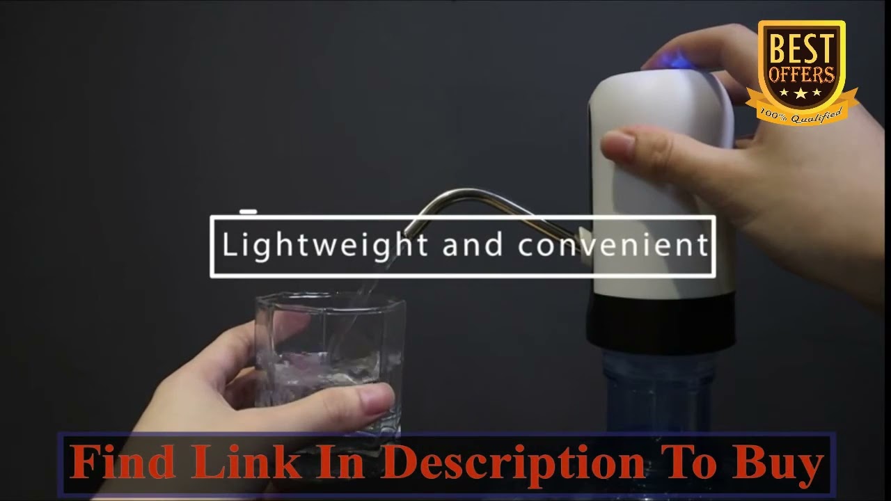 Elektrikli Şarjlı Damacana Su Pompası, USB Charging Portable Automatic Water Dispenser,