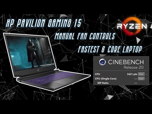HP Pavilion Gaming 15 Ryzen 5 4600H (Manual Fan Control) | Fastest 6 core  Laptop (Almost) - YouTube