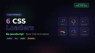 ৬টি Pure CSS Loading Animation | No JavaScript | CSS Loader Tutorial Bangla 2025