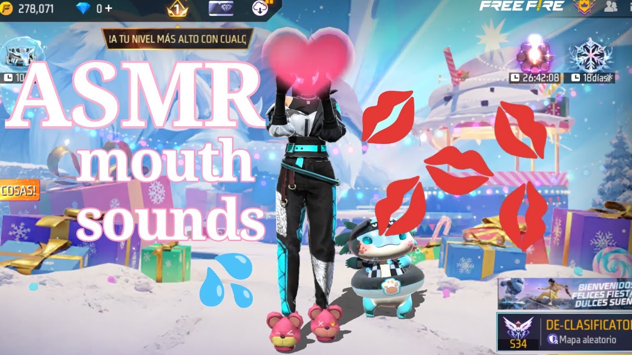 ASMR Jugando Solita ✨ Mouth Sounds 💦👄 | asmr Free Fire