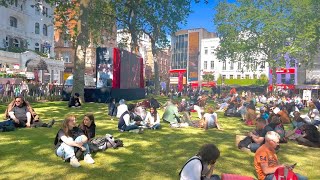 4K Hot Summer Walking Tour 2023 London