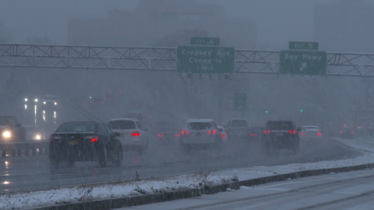Staten Island - Queens, NY Evening Winter Storm - 12/9/2017
