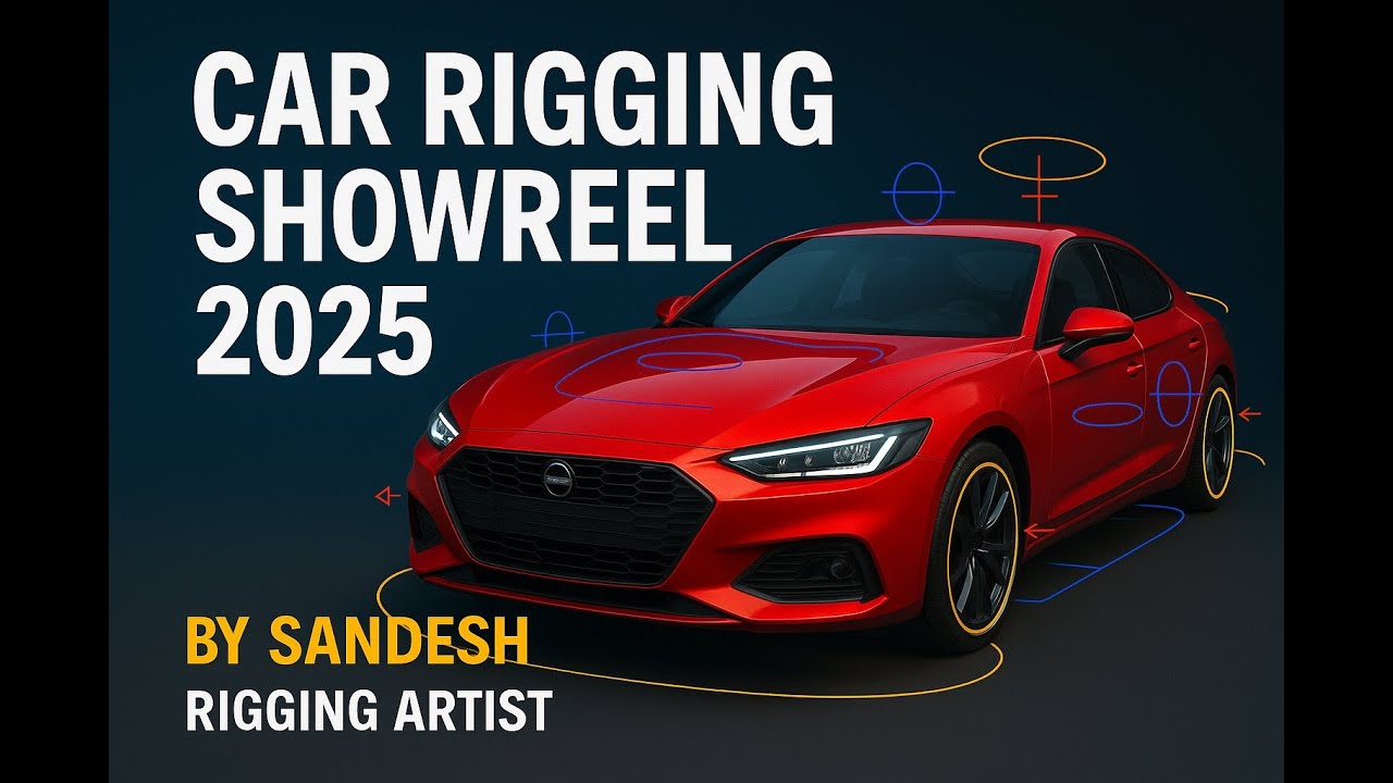 Car Rigging maya Showreel 2025 