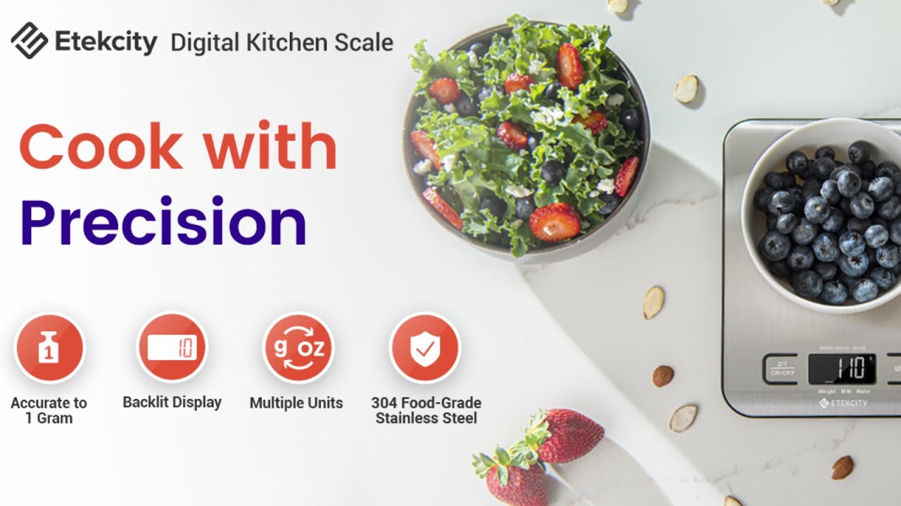 Etekcity Food Kitchen Scale, Digital Grams and Ounces for Weight