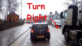 United Utilities HGV Wrong Lane Queue Jumping Bully.