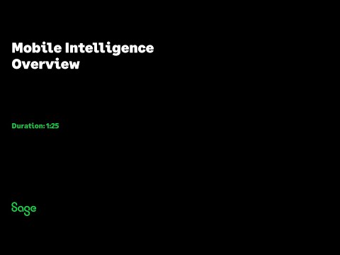 Sage 300 CRE - Mobile Intelligence Overview management of shock