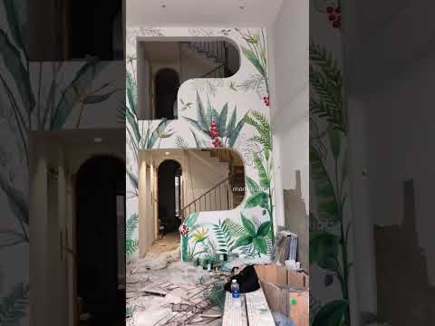 Video Tranh tường phòng khách đơn giản phong cách #tropical... - youtube