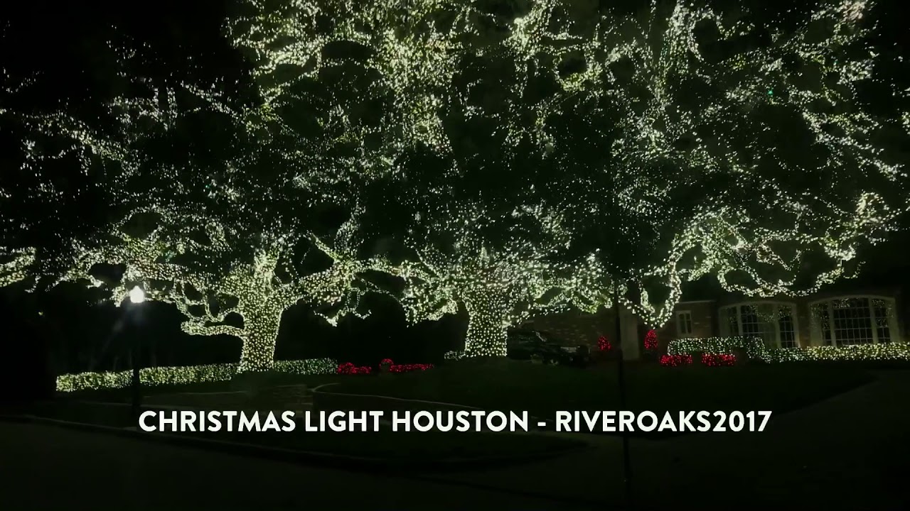 Christmas light Houston RiverOaks2017 YouTube