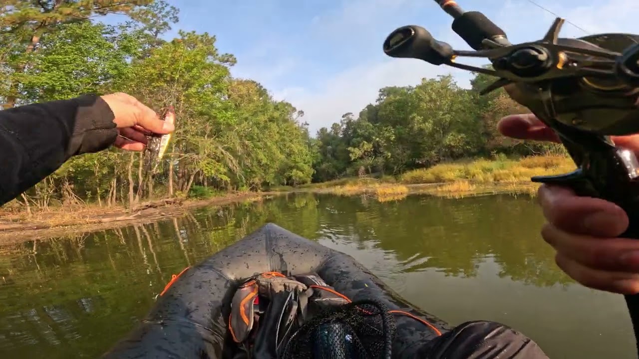Bass Fishing in USA Live streaming highlight new prototype lure packraft inflatable kayak megabass