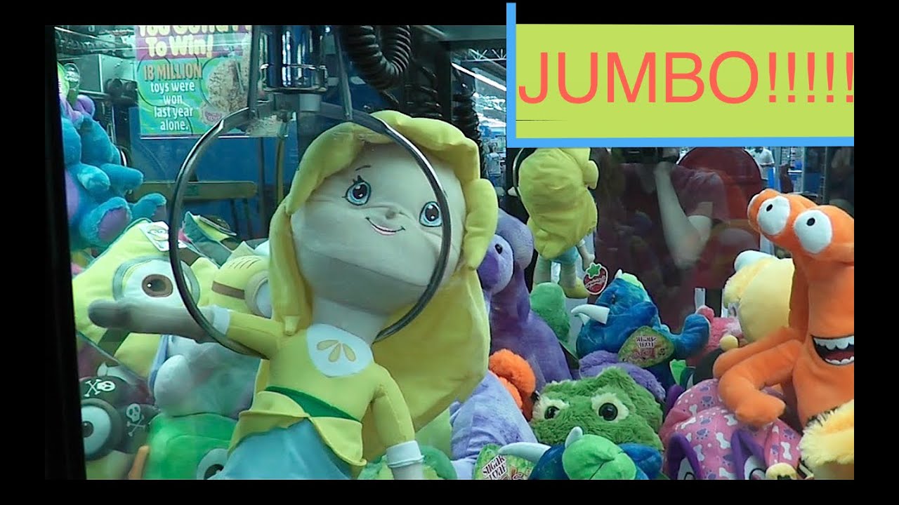 JUMBO PLUSH! Claw Machine WINS+ MORE! YouTube