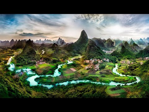 Guilin, Guangxi, China，Natural scenery，landscape，Scenic spot- Travel Video