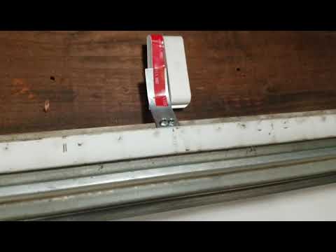 Ring sensor alarm installed on garage 