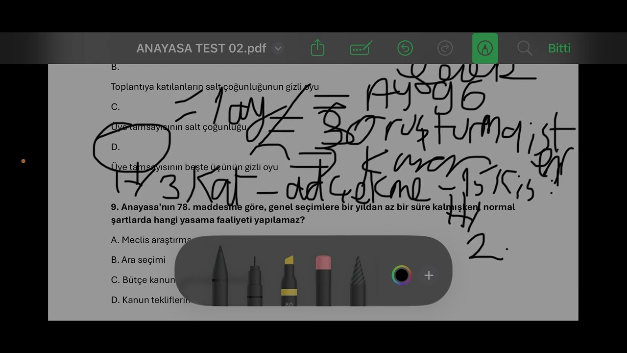 HMGS-KPSS ANAYASA HUKUKU SORU ÇÖZÜMLERİ 5 - #hmgs #kpsshukuk #kpss #ekpss #kpssvatandaşlık #sorts 