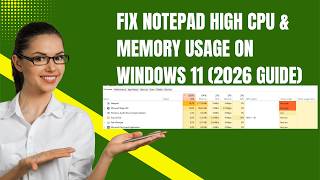 Fix Notepad High CPU & Memory Usage on Windows 11 (2026 Guide)