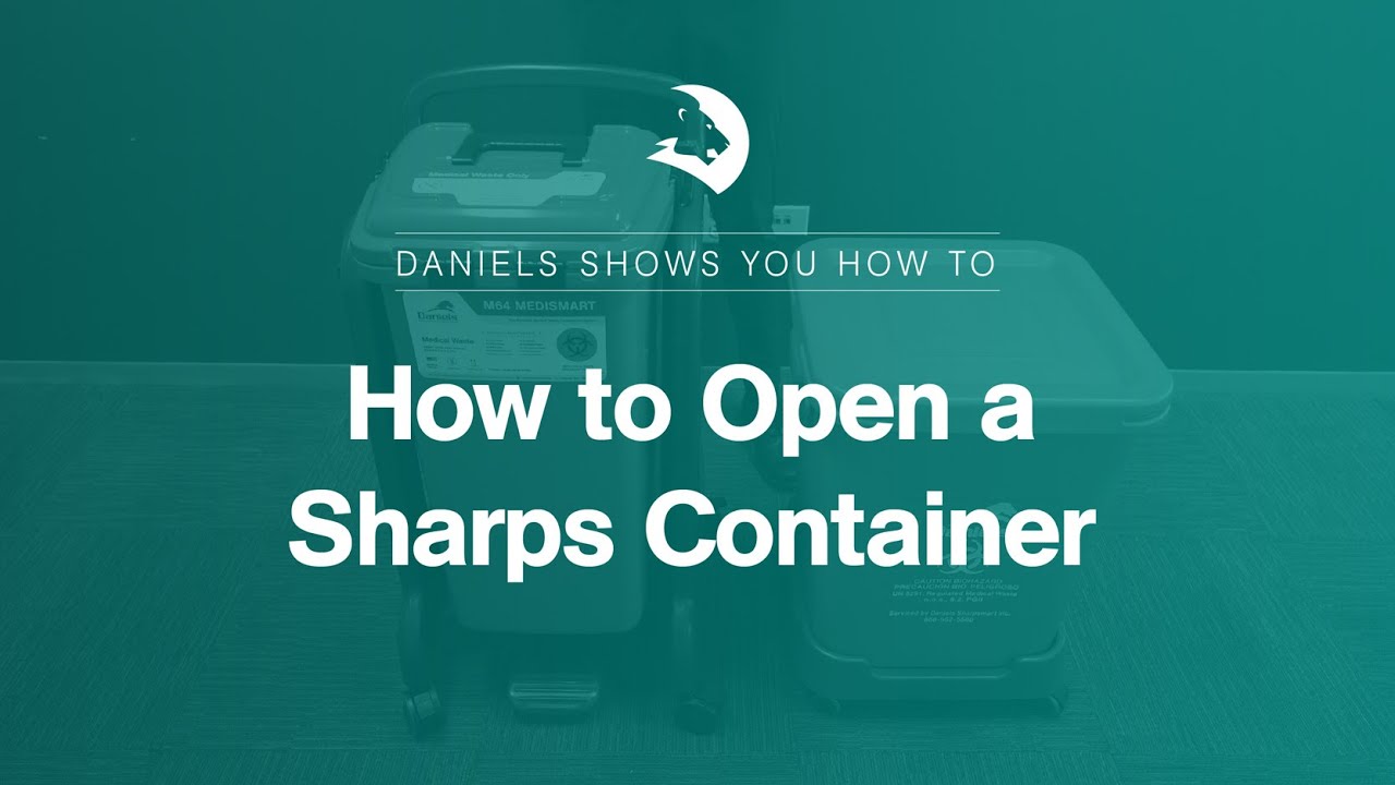 How to Open a Sharpsmart Medical Waste Container Daniels Health YouTube