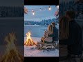 Just Us &amp; Falling Snow ❄️🔥 Cozy Winter Moment (Relaxing Music)