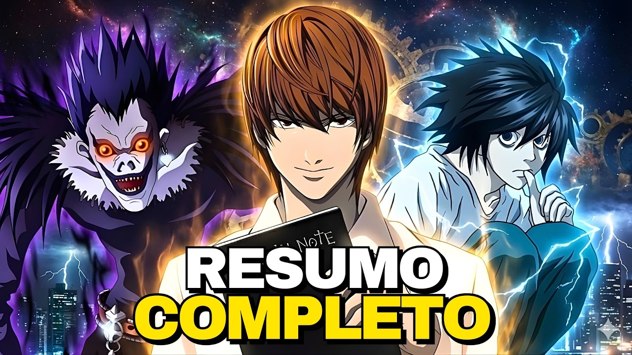 RESUMO DE DEATH NOTE - (Recap Completo do Anime)