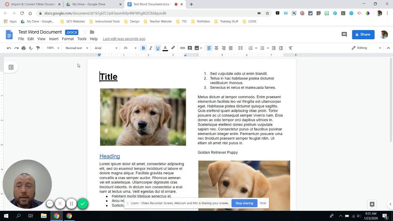 Import and Convert Other Documents in Google Drive Docs 101 - YouTube